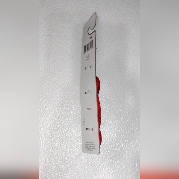 5' Dog Cat Pet Reflective Paw Prints Leash 3/8" Wide New red and gray - Picture 3 of 3